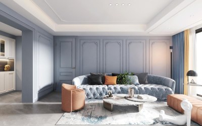 简欧客餐厅3D模型下载